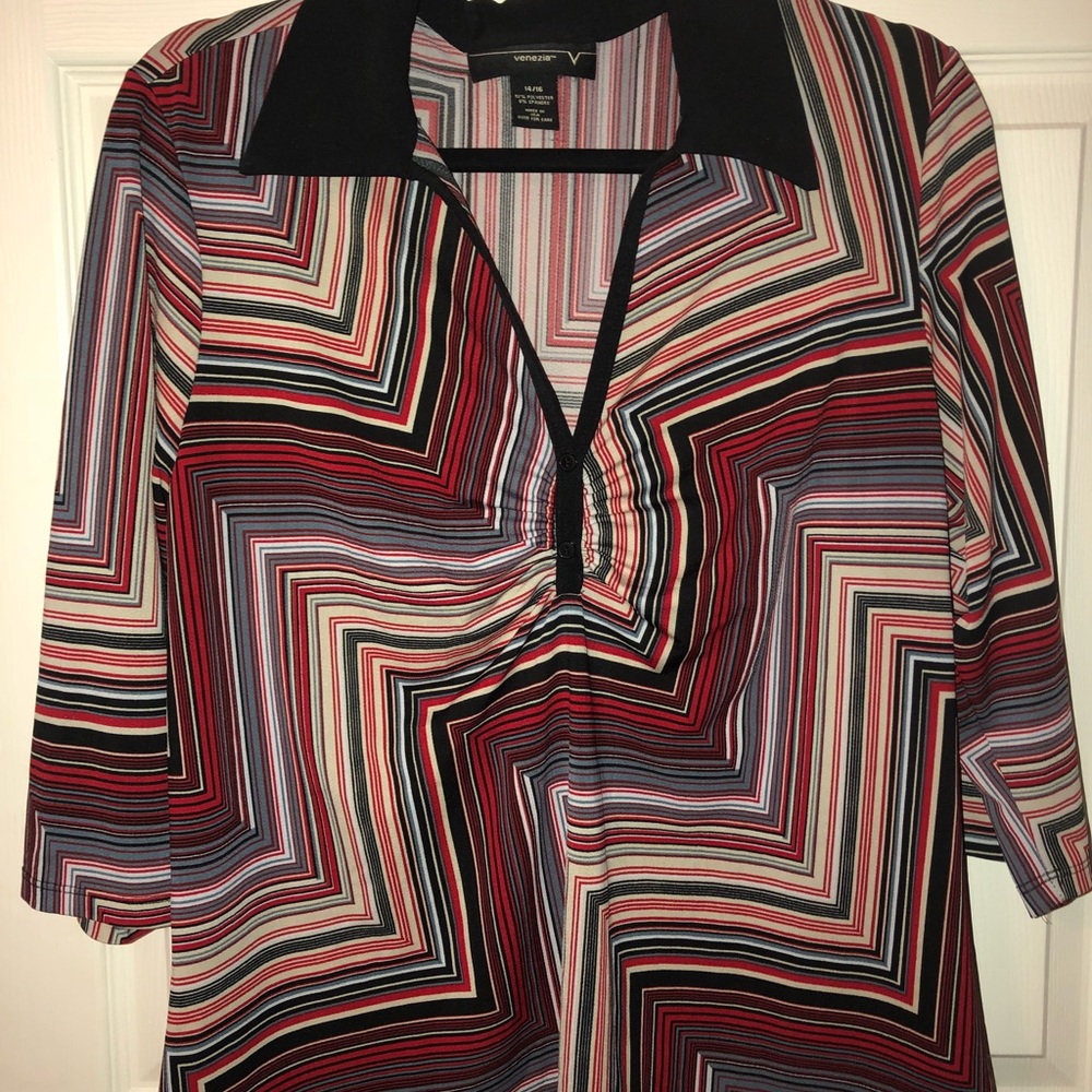 3/4 sleeve sexy blouse
